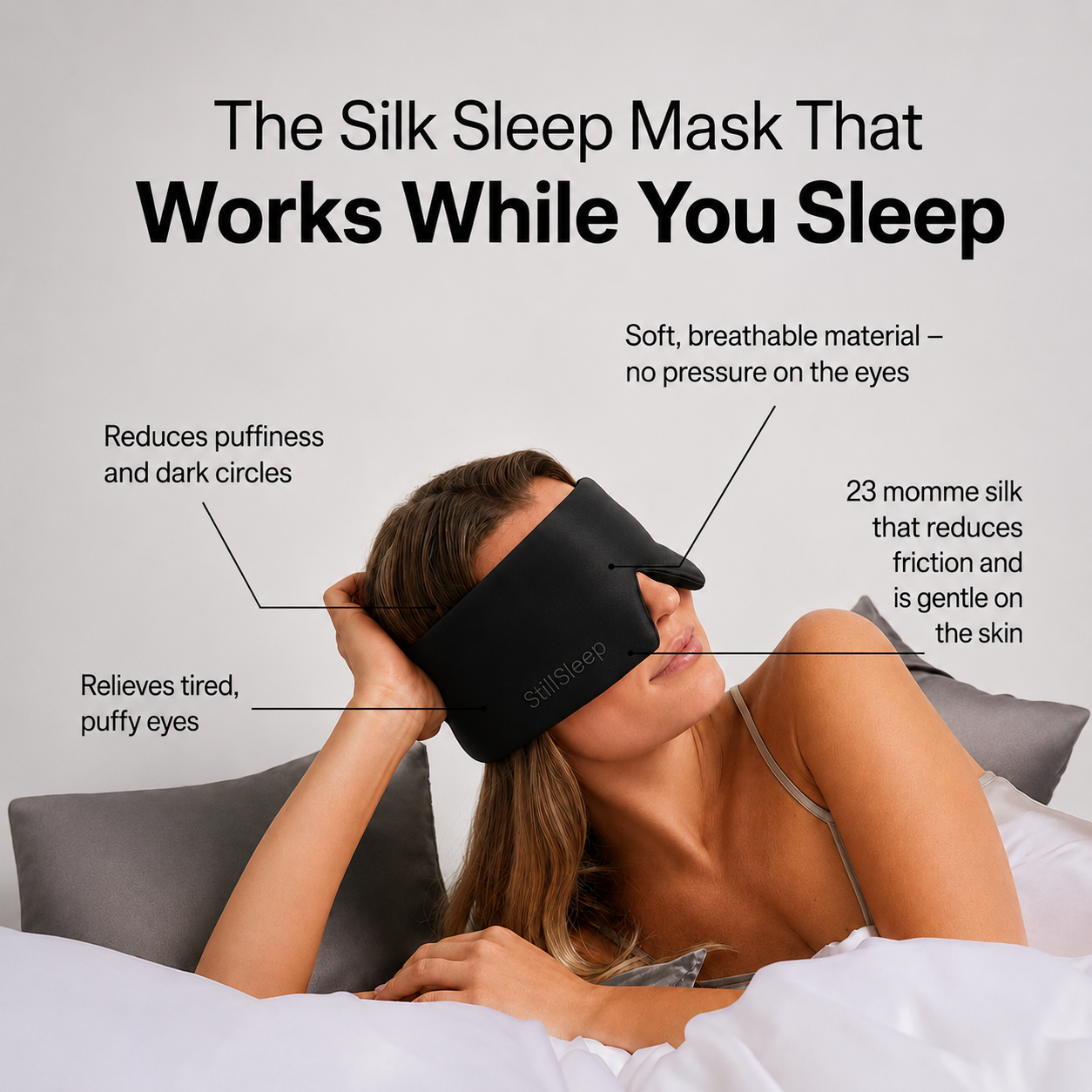 Deep Sleep Mask - Silky-Soft Darkness, Wherever You Rest