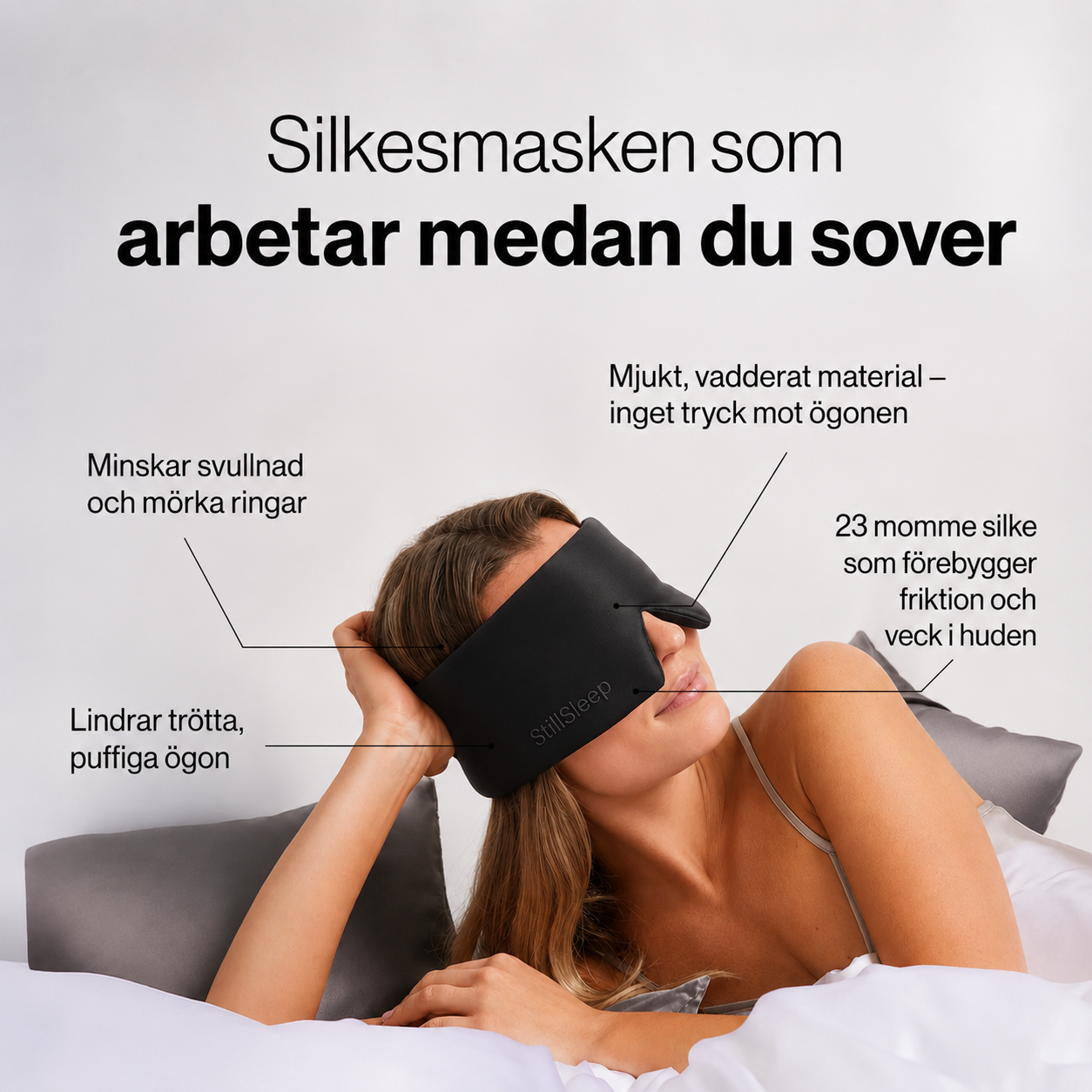 Deep Sleep Mask - Silky soft darkness, wherever you rest
